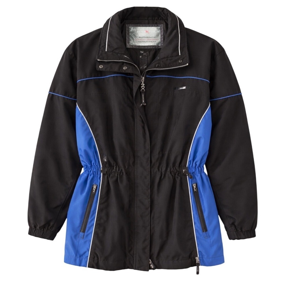 ZeroXposur Womens‎ Black Blue Element Protector Activewear Ski Jacket  Lg 12/14